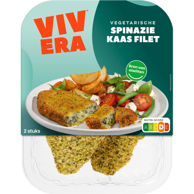 Een afbeelding van Vivera Vegetarische spinazie & kaas filet