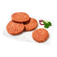 Een afbeelding van AH Rund- en varkensburger met rundereiwit
