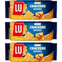 Een afbeelding van LU Mini crackers naturel 3-pack