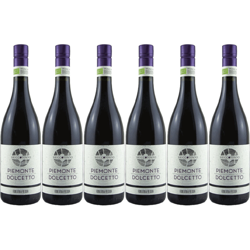 Een afbeelding van Fontanafredda Briccotondo dolcetto wine 6 flessen