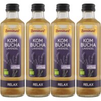 Een afbeelding van Zonnatura Kombucha lavendel 4-pack