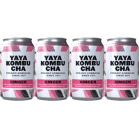 Een afbeelding van YAYA Kombucha ginger 4-pack
