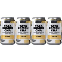 Een afbeelding van YAYA Kombucha yuzu 4-pack