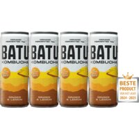 Een afbeelding van Batu Kombucha ginger & lemon 4-pack