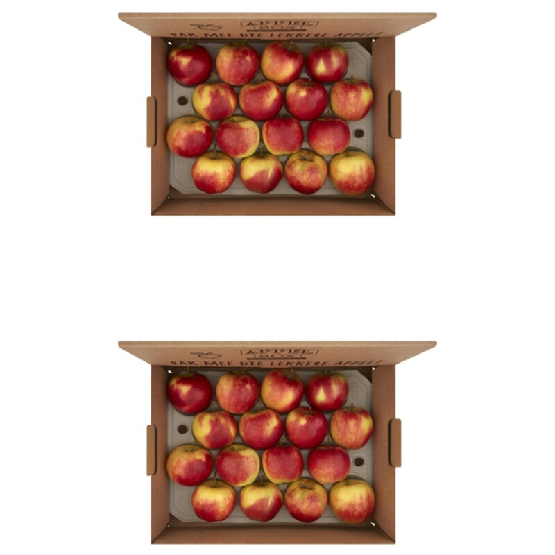 Een afbeelding van AH Fruitbox appels 2-pack