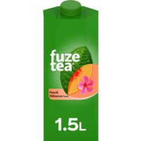 Een afbeelding van Fuze Tea Black Ice Tea Peach Hibiscus