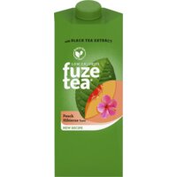 Een afbeelding van Fuze Tea Black Ice Tea Peach Hibiscus