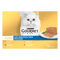 Gourmet Gold mousse met kip zalm niertjes konijn