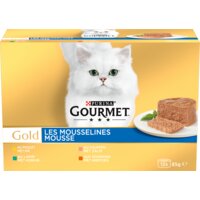 Een afbeelding van Gourmet Gold mousse met kip zalm niertjes konijn