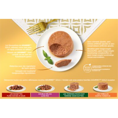 pdp-image-Gourmet Gold mousse met kip zalm niertjes konijn