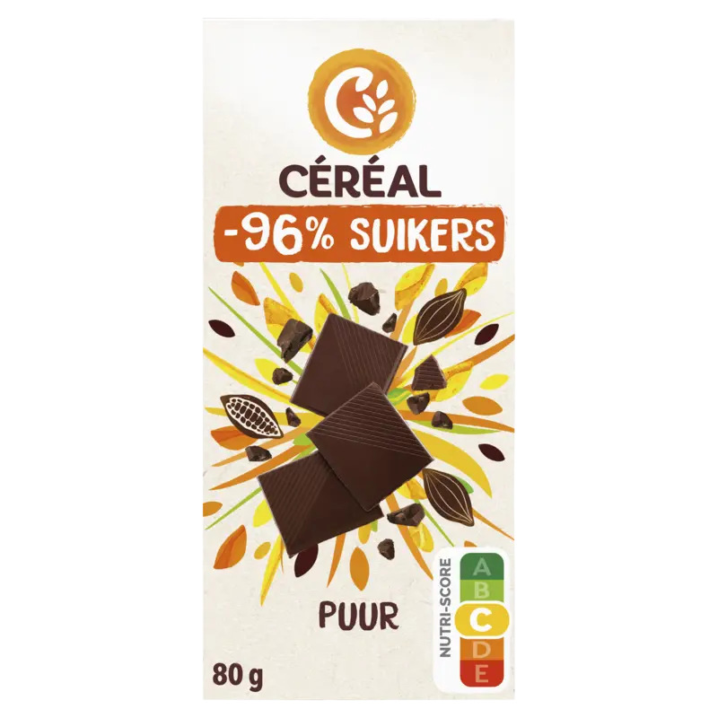 Céréal Pure chocolade minder suikers
