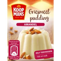 Een afbeelding van Koopmans Griesmeelpudding amandel