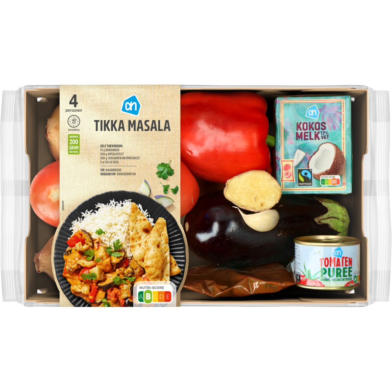 Een afbeelding van AH Tikka masala verspakket