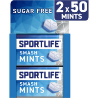Een afbeelding van Sportlife Smashmint sugar free mints 2-pack