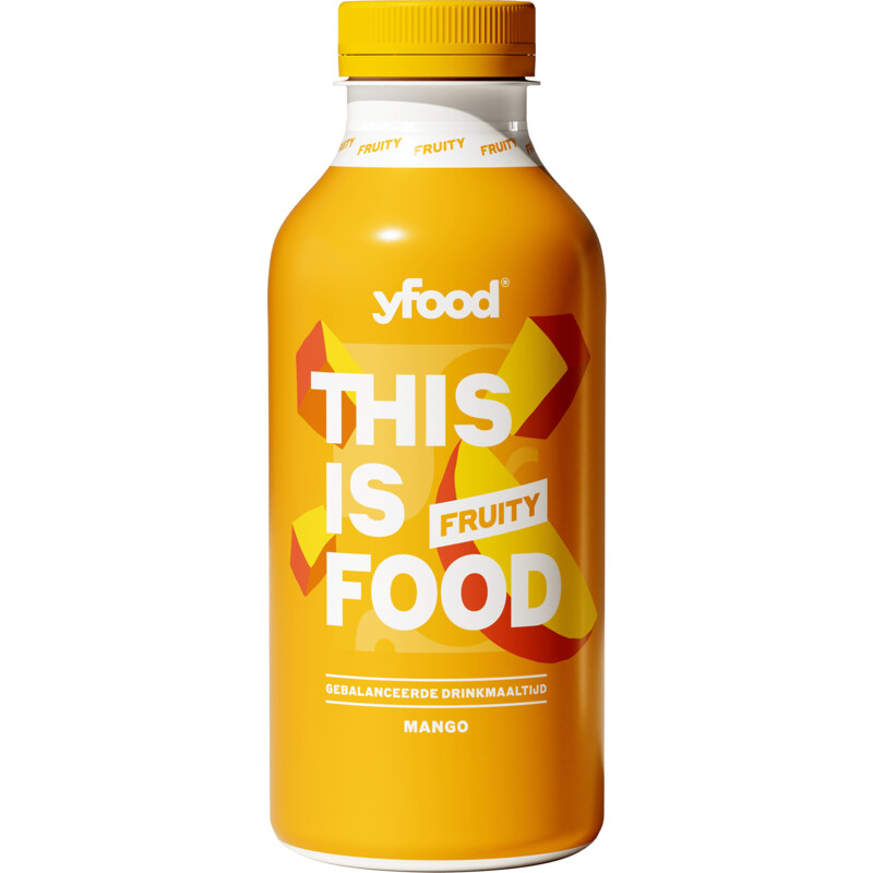 Een afbeelding van Yfood This is food drinkmaaltijd mango
