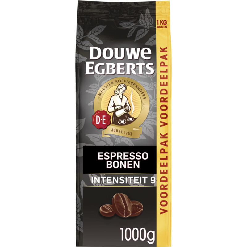 Een afbeelding van Douwe Egberts Espresso bonen voordeelpak