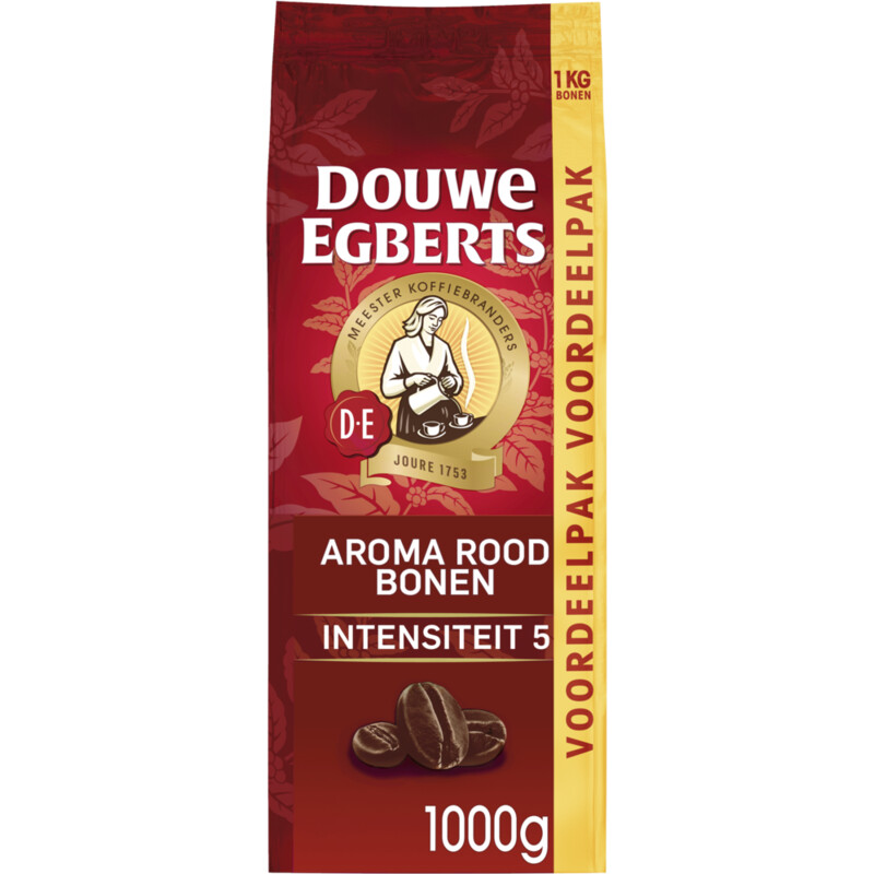 Een afbeelding van Douwe Egberts Aroma rood bonen voordeelpak