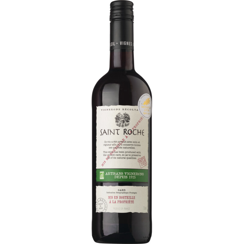 Een afbeelding van Saint roche Rouge organic wine
