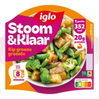 Een afbeelding van Iglo Stoom & klaar kip groene groente