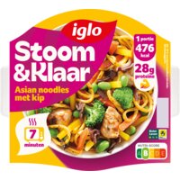 Een afbeelding van Iglo Stoom & klaar Asian noodles met kip