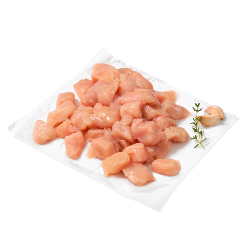 Een afbeelding van AH Scharrel kipfiletblokjes