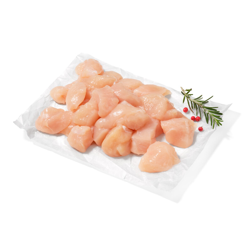 Een afbeelding van AH Scharrel kipfiletblokjes van de haas