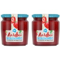 Een afbeelding van AH Fruitspread aardbei 81% 2-pack