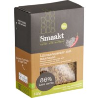 Een afbeelding van Smaakt Lijnzaadcrackers maanzaad less carb