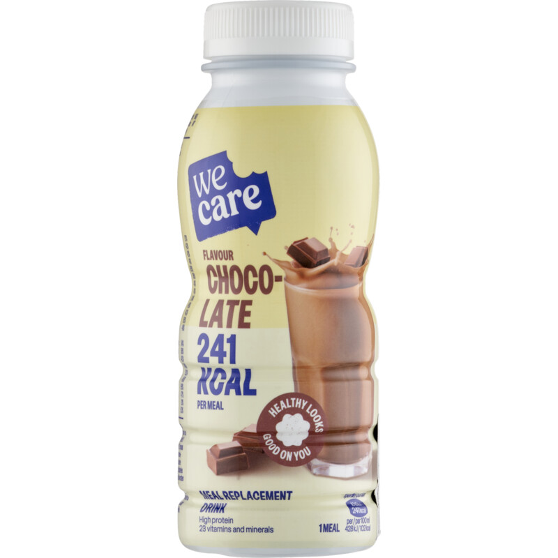 Een afbeelding van Wecare Meal replacement drink chocolate