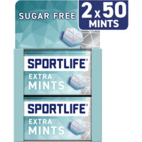 Een afbeelding van Sportlife Extramint sugar free mints 2-pack