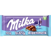 Een afbeelding van Milka Chocoladereep bubbly alpenmelk