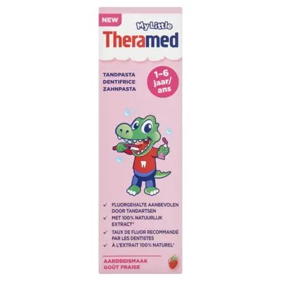 pdp-image-Theramed Junior tandpasta aardbei 1-6jr BEL