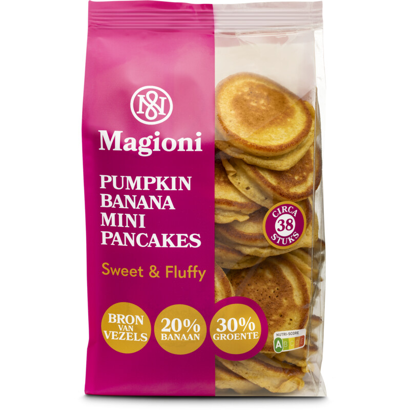 Een afbeelding van Magioni Pumpkin banana mini pancakes