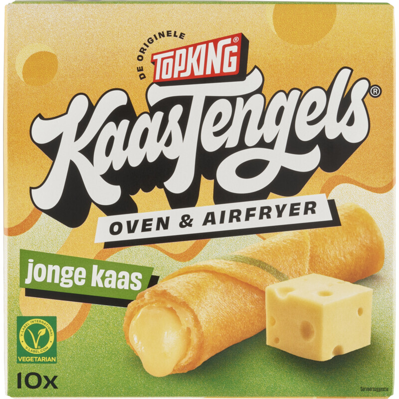 Een afbeelding van Topking Kaastengels oven & airfryer jonge kaas