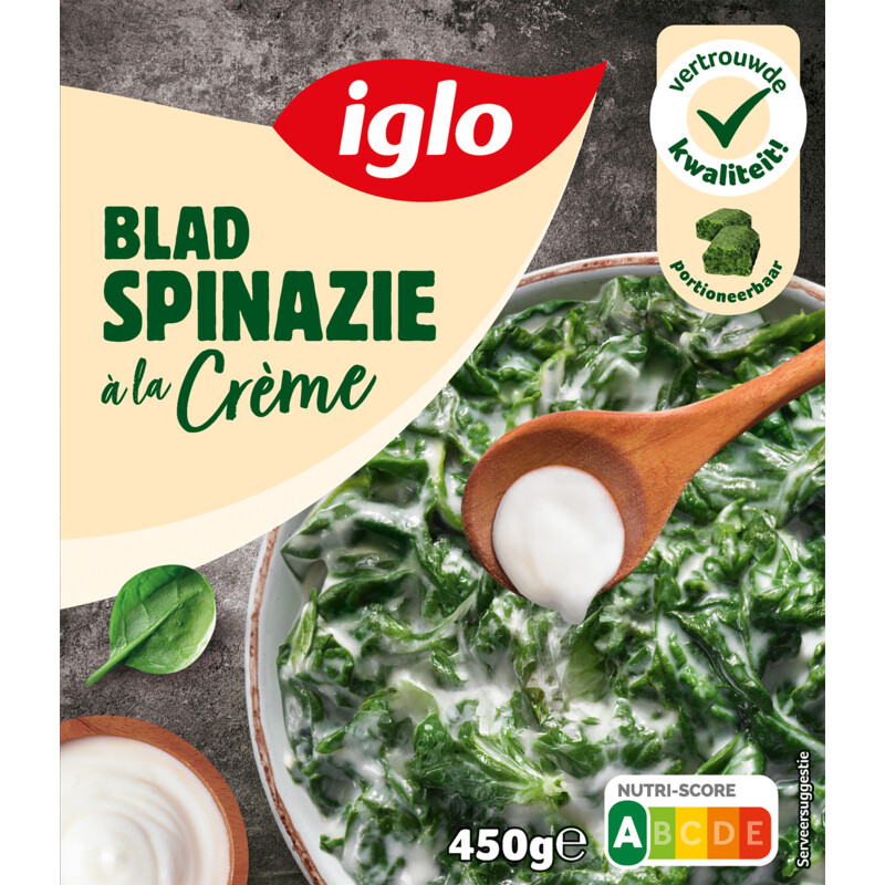Een afbeelding van Iglo Bladspinazie á la crème