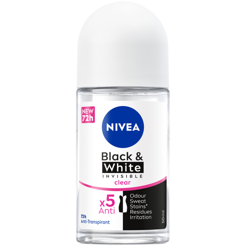 Een afbeelding van NIVEA Black & white original deodorant roller