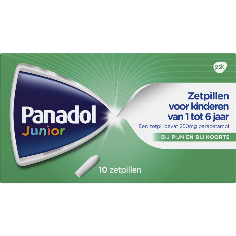 Een afbeelding van Panadol Junior 250mg zetpillen