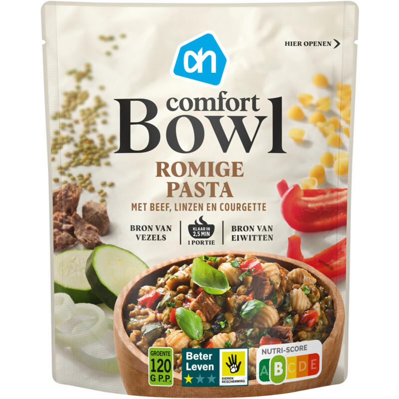 Een afbeelding van AH Comfort bowl romige pasta