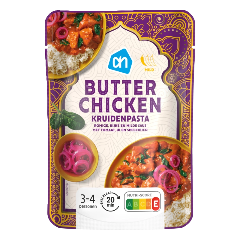 Butter chicken kruidenpasta