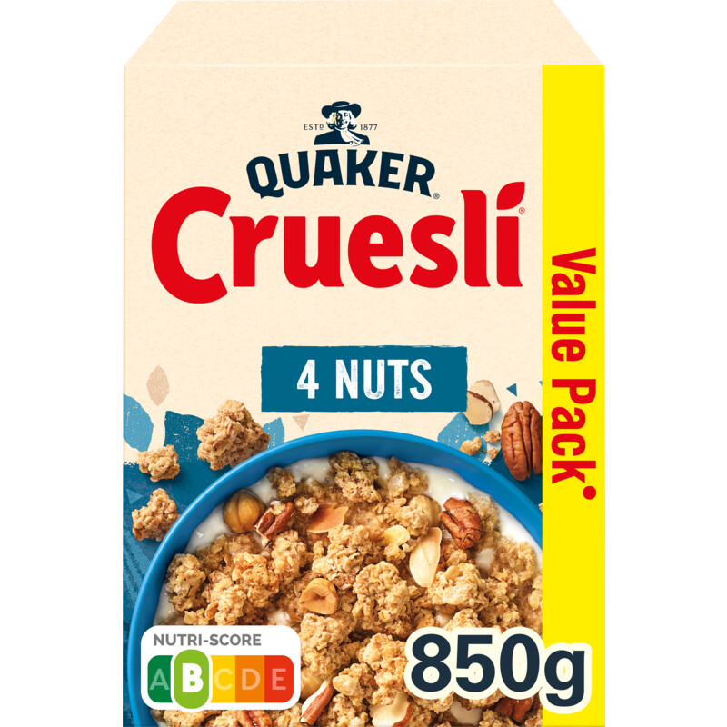 Een afbeelding van Quaker Cruesli 4 nuts