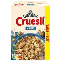 Quaker Cruesli 4 nuts value pack