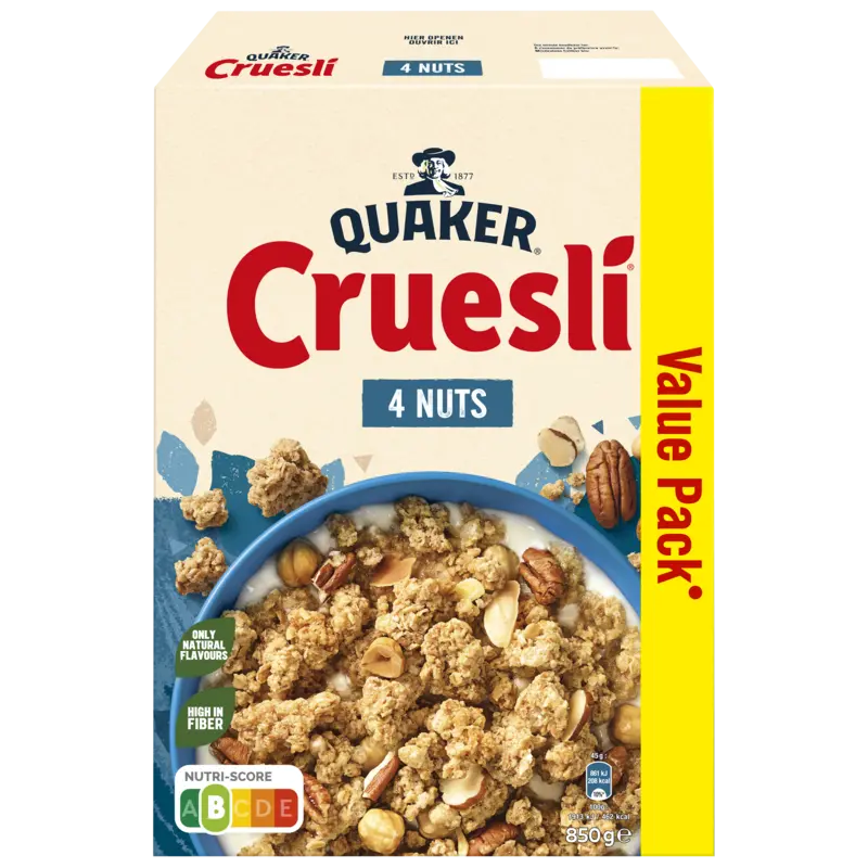 Quaker Cruesli 4 nuts