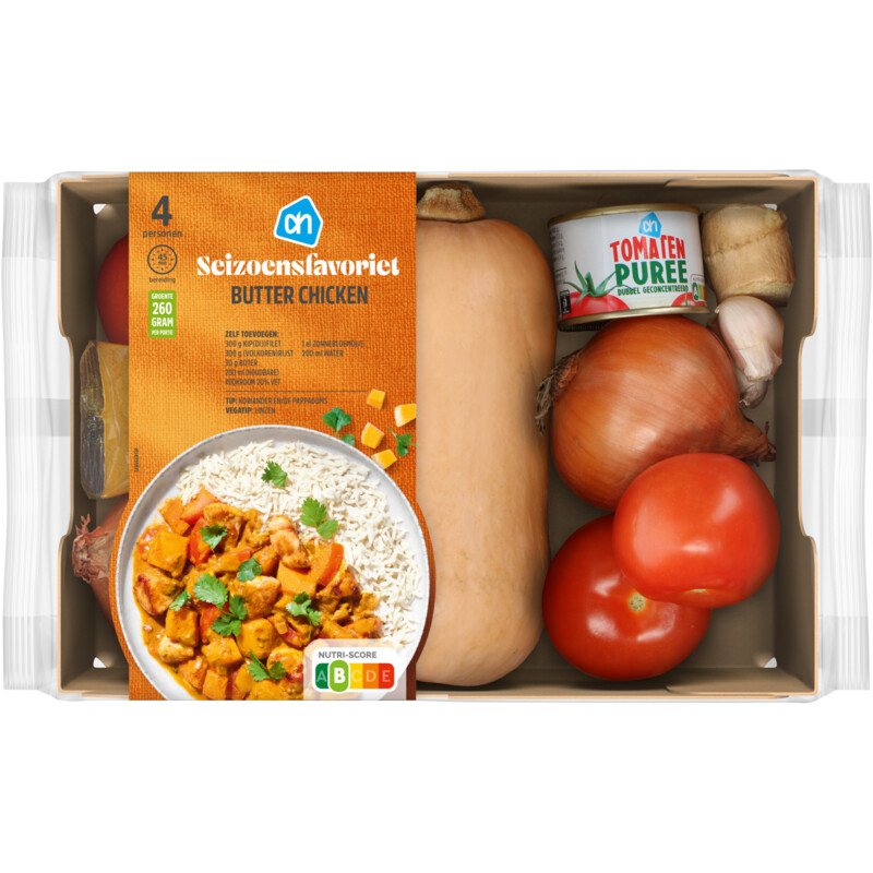 Een afbeelding van AH Butter chicken verspakket