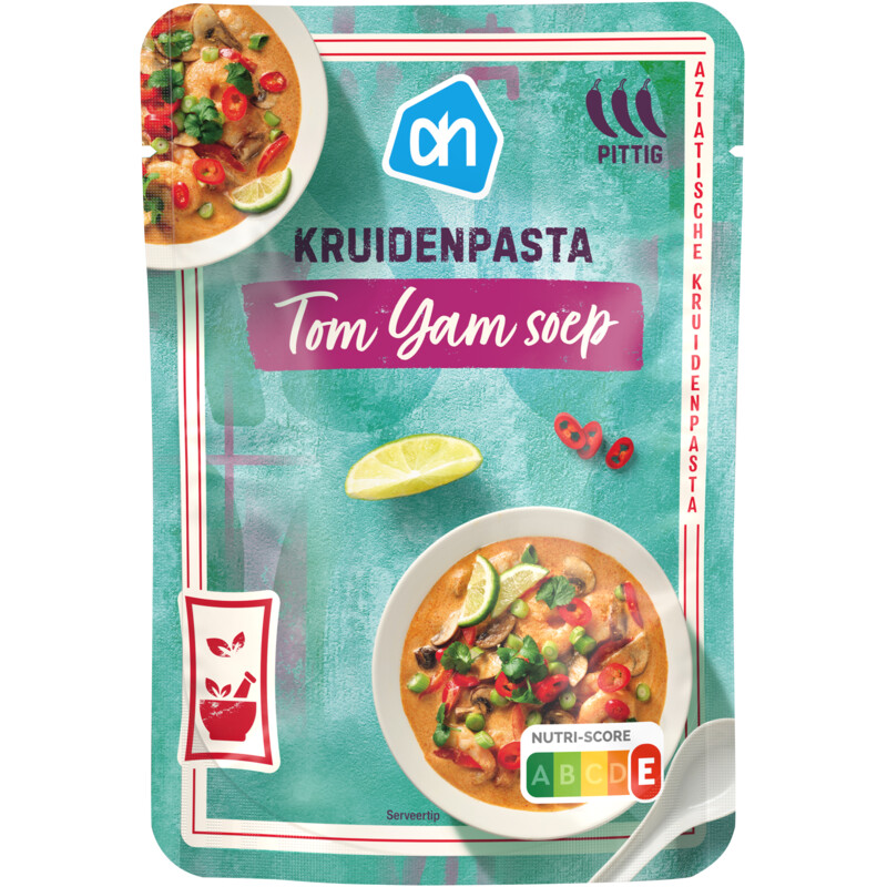 Een afbeelding van AH Boemboe tom yam soep