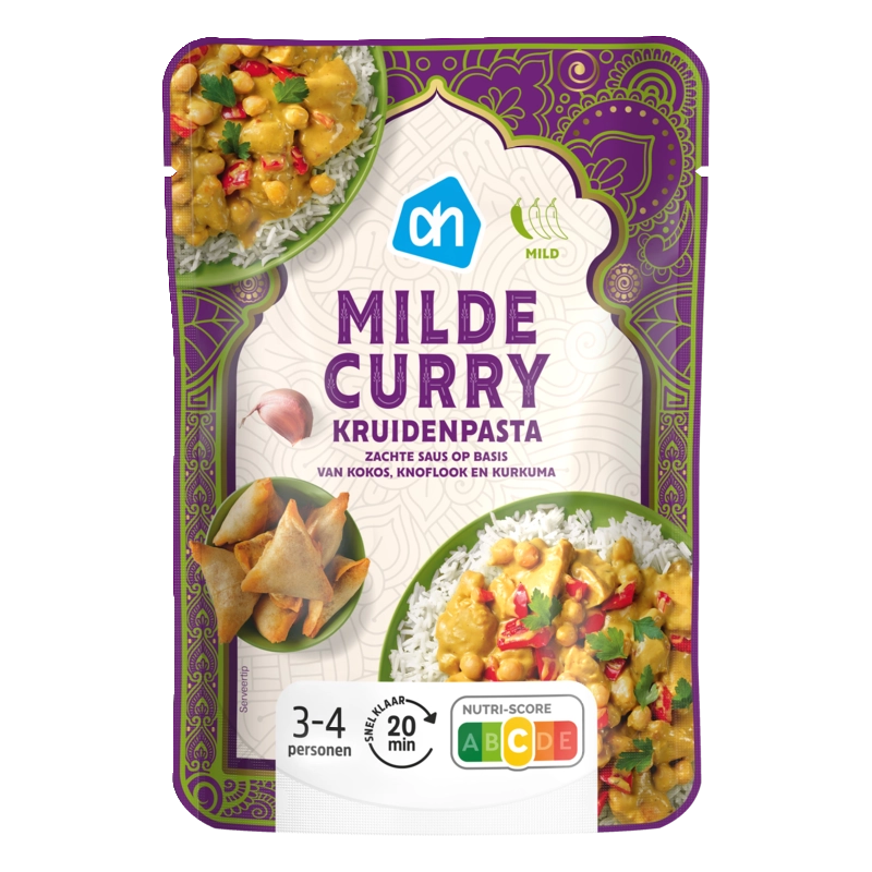 Milde curry kruidenpasta