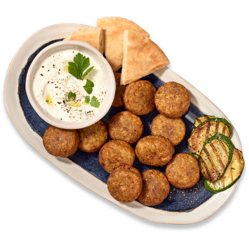 Een afbeelding van AH Terra Biologisch falafel courgette