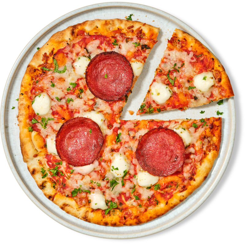 Een afbeelding van AH Verse pizza salami online only