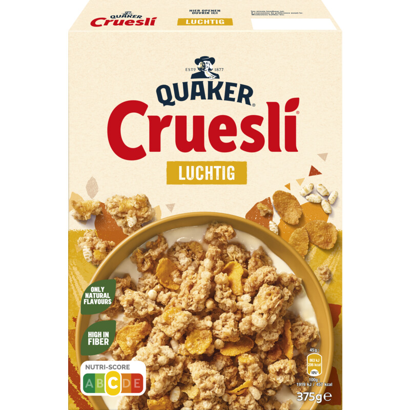 Een afbeelding van Quaker Cruesli luchtig