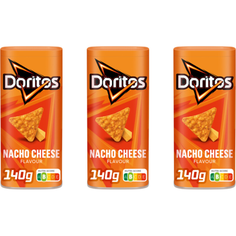 Een afbeelding van Doritos Nacho Cheese snackbox 3-pack