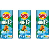 Een afbeelding van Lay's Bugles Nacho Cheese snackbox 3-pack